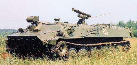 Боевая машина 9П149 самоходного противотанкового комплекса «Штурм С» на базе МТ-ЛБ